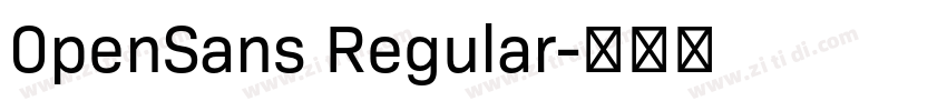 0penSans Regular字体转换